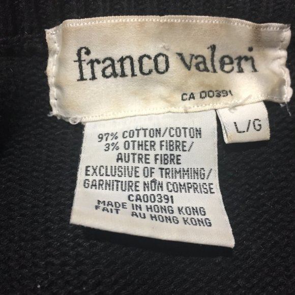 VINTAGE FRANCO VALERI KNITTED SWEATERS SIZE L - Picture 8 of 8